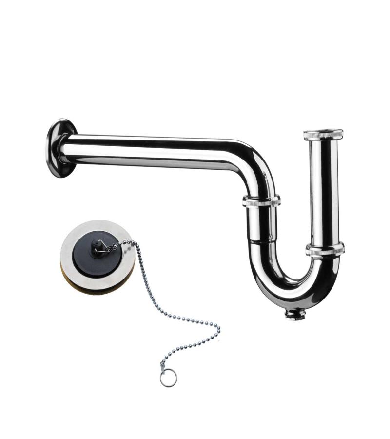 სიფონი  T.103  ქრომირებული    მწარ.  DUXXA 