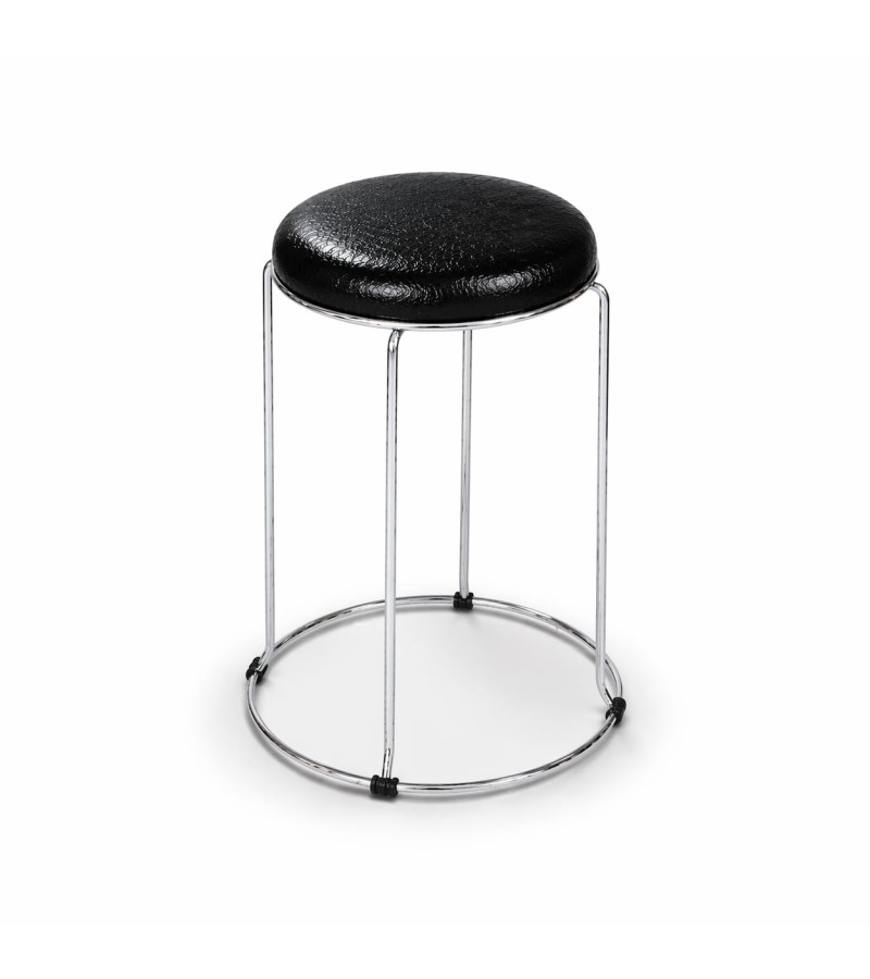 Стул на металлических ножках, черный