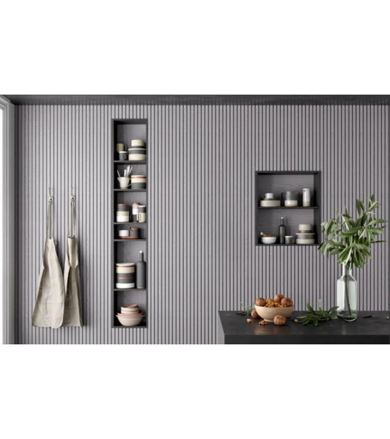 Decorative panel MDF 18*121*2800 SILVER -257 MATT dark. AGT