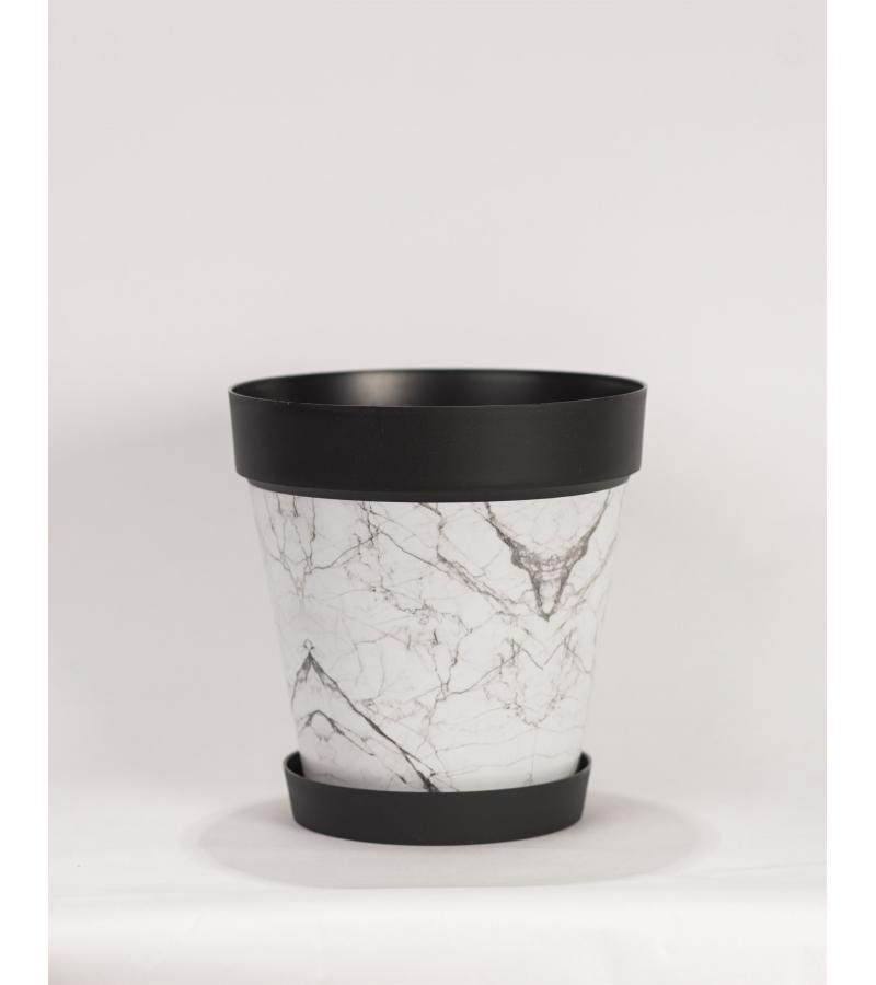 ქოთანი პლასტმასის  423 YAZ PATTERNED POT NO:2  5ლ   Elif Plastic