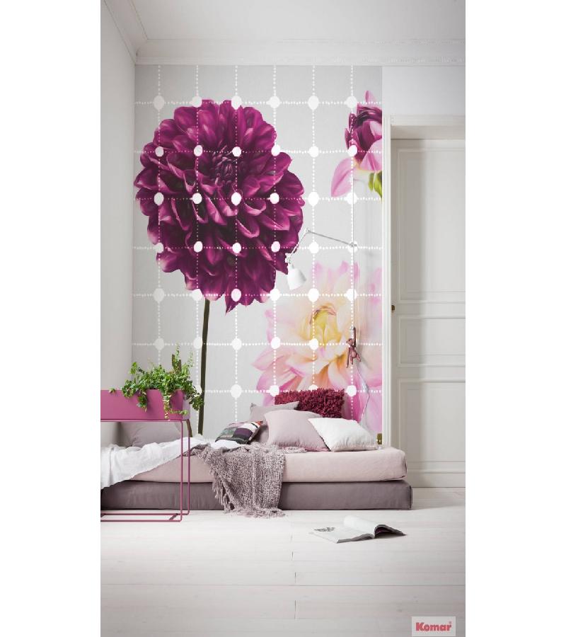 Photo wallpaper 200x250cm (2 panels) Flowers & Dots 6006A-VD2 bitter. KOMAR