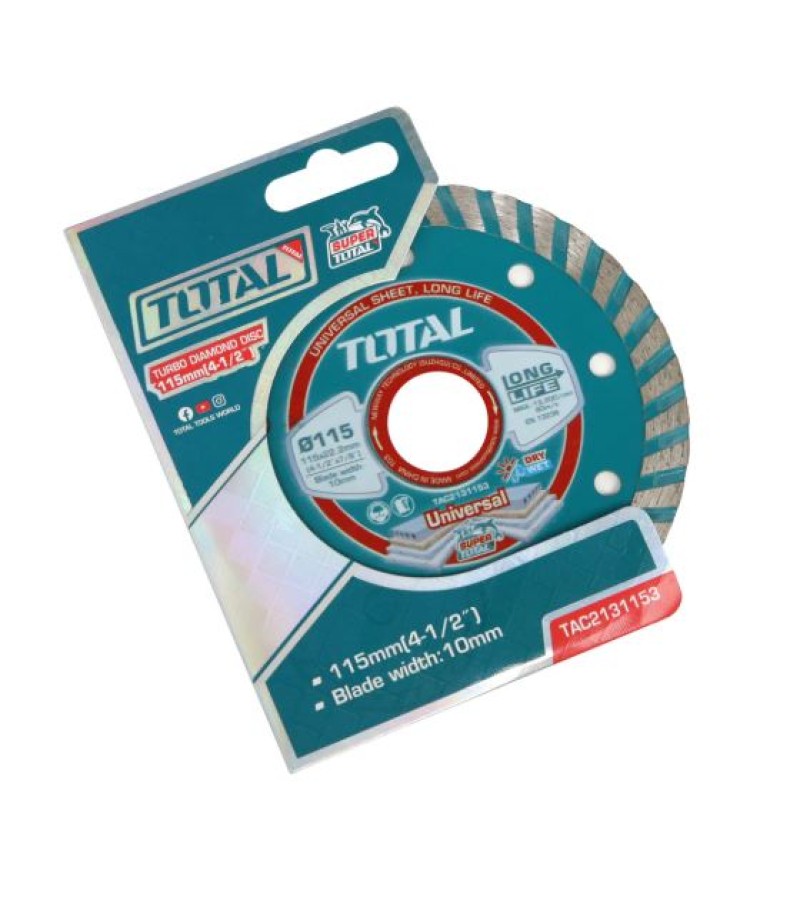 Камень для резки плитки (ТУРБО) 115*22 мм #TAC2131153 TOTAL
