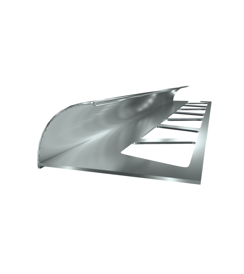 Алюминиевый внешний угол плитки 10мм 2,7м глянцевый темный. ПРОПЛАСТ