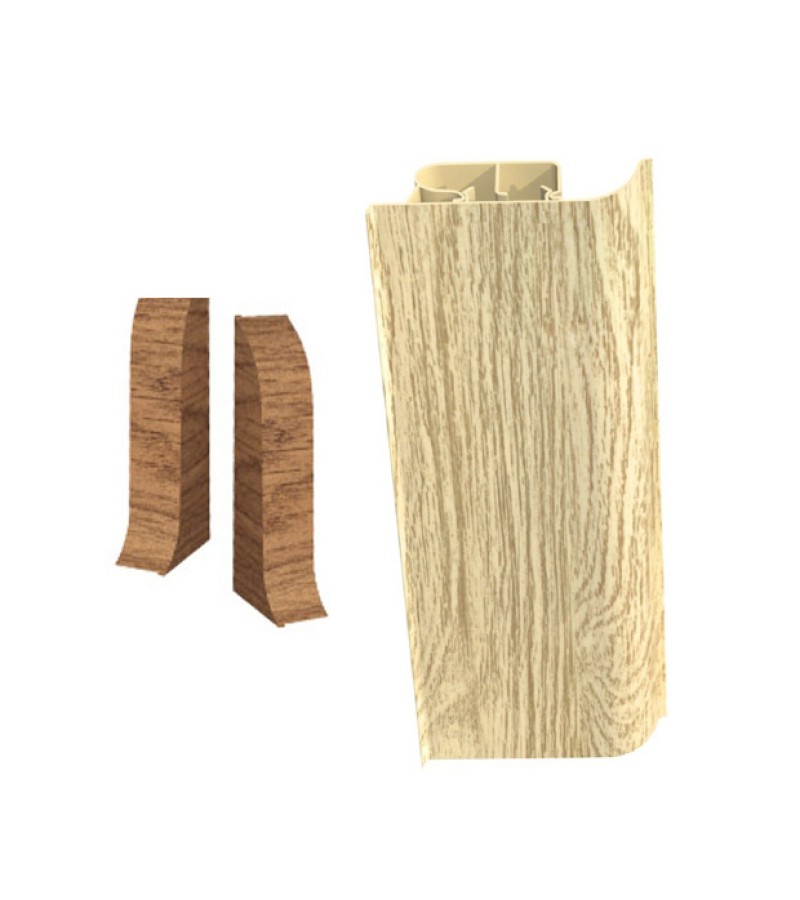 Хуф Марз.+Мардж. Плинтус # 8515 ДУБ ЗЕБРАНО Декопласт