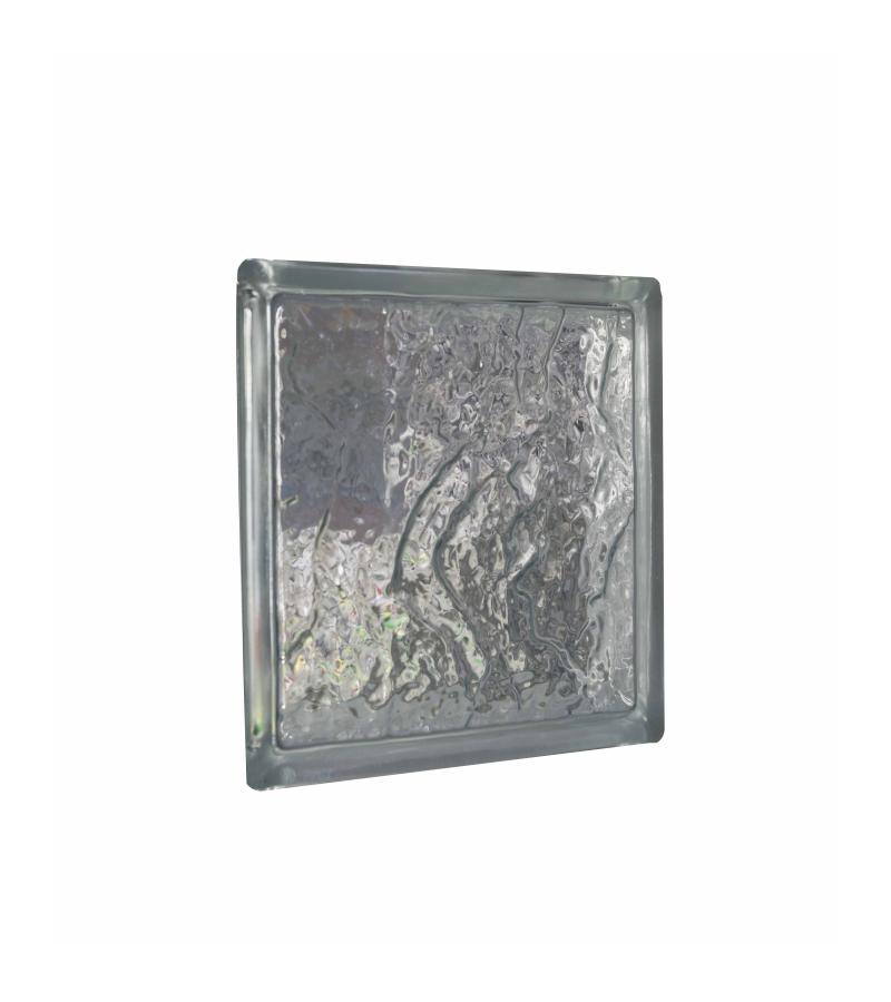 მინის ბლოკი   ICE BERG CLEAR   190მმ*190მმ*80მმ    REBELI 