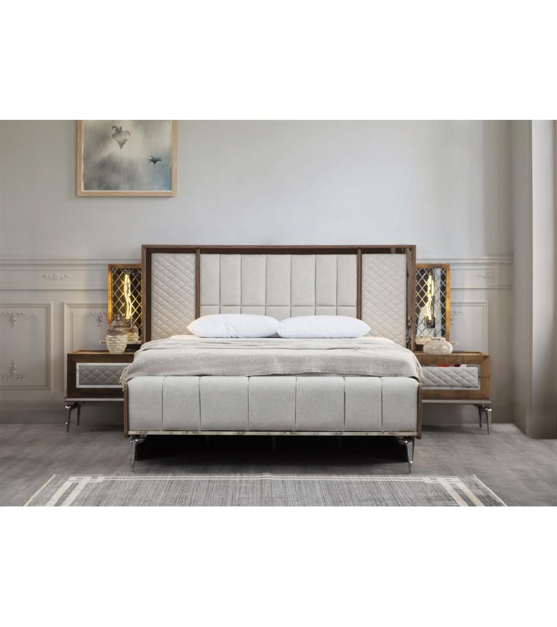 ЛОРЕНЦО - кровать 160*200 см темная. КАРДИН