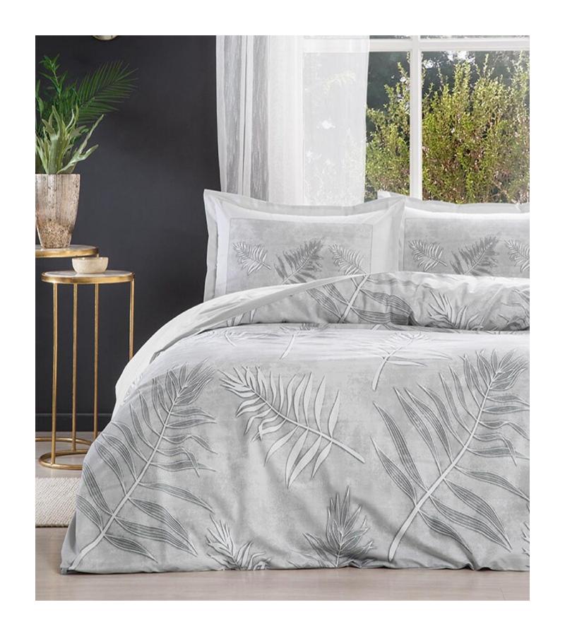 Комплект постельного белья РАНФОРСЕ ФРУНЗЕ 2-летний. Цвет ГРИ горький. ОЗДИЛЕК