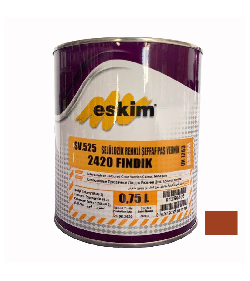 Varnish colored Eskim PAS Vernik (2420) Findik 2.5lt