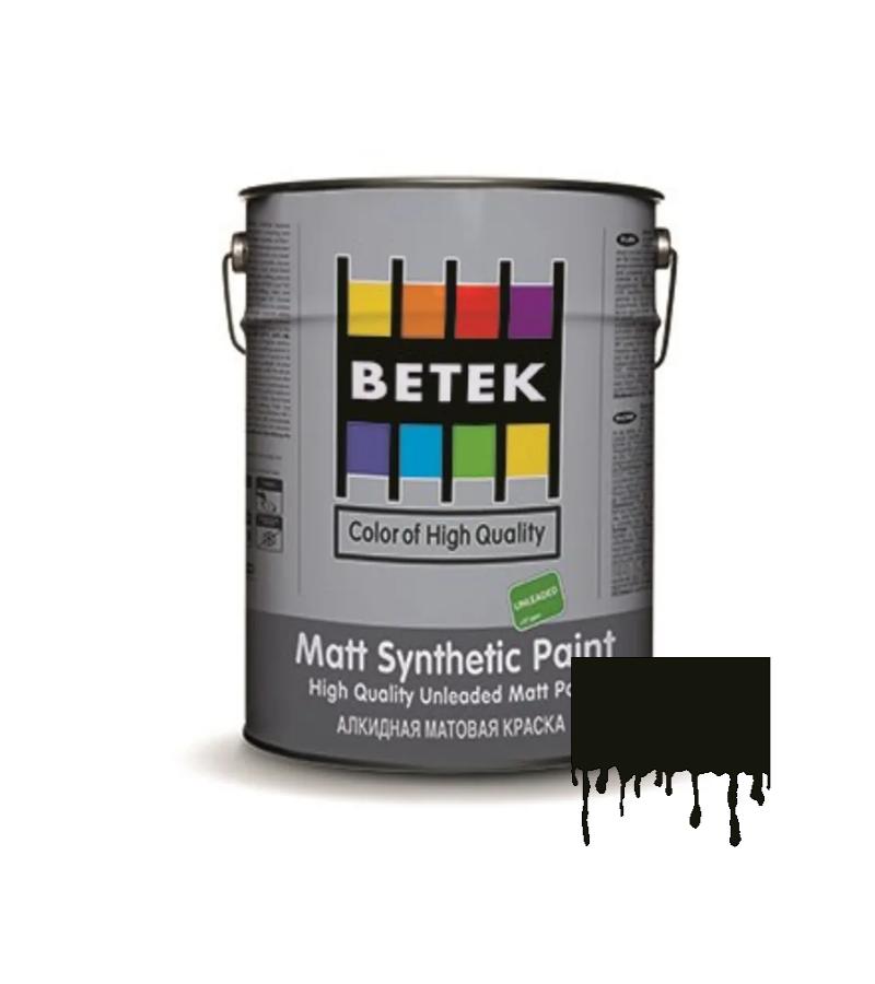 საღებავი Betek Matt Synth. Paint   2.5ლტ   #25  Black შავი