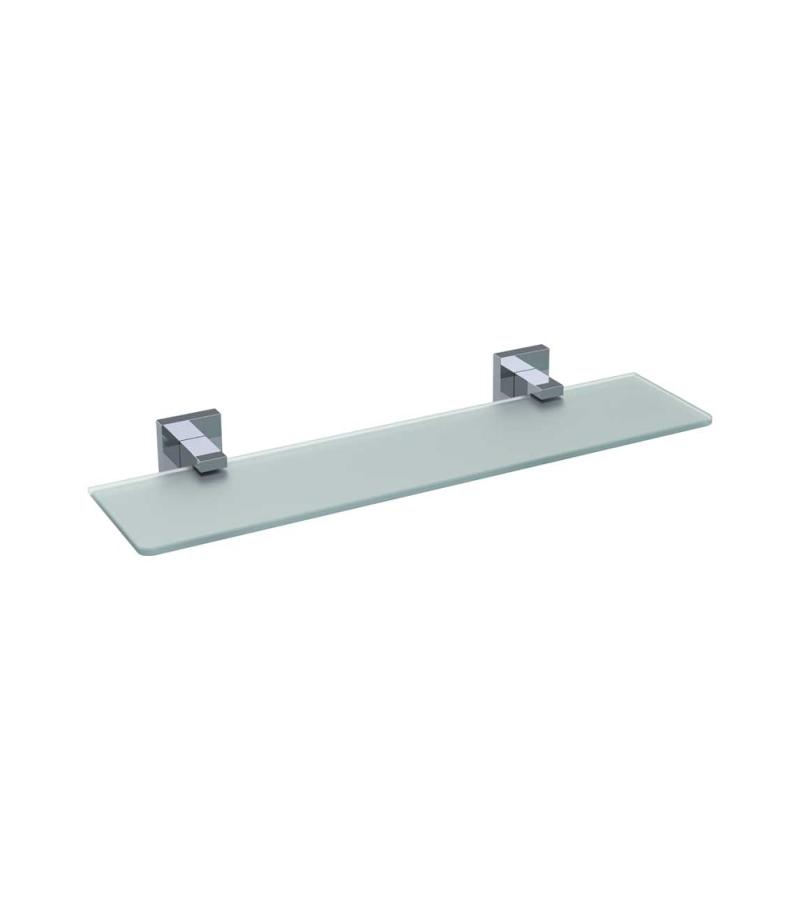 Полка для ванной стеклянная Q1 A.2701 Хром горький. ДУКСА