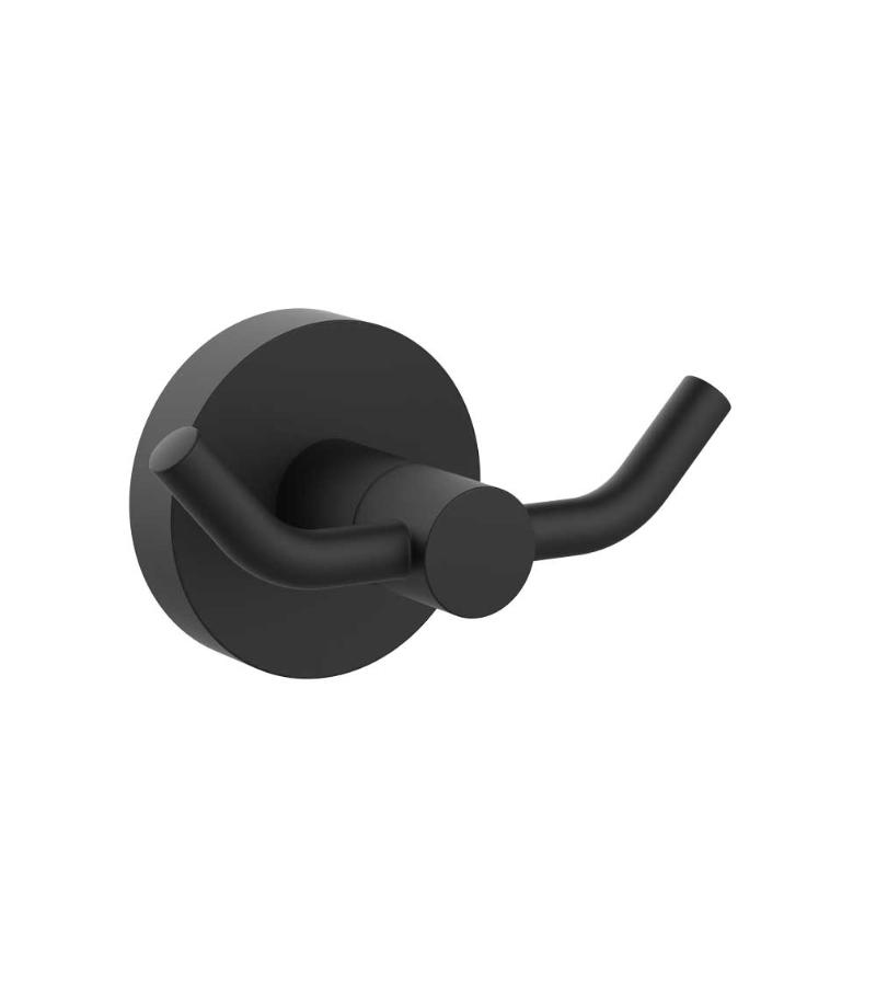 ხელსახოცის საკიდი ორიანი  Proje Neo  A.3027.s  Mat black მწარ. DUXXA