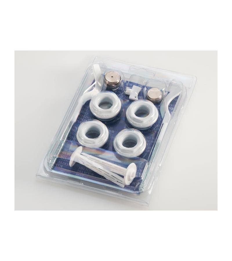 ალუმინის სექციური რადიატორის სამაგრი კომპლექტი  ფერი : BEIGE SABLE  Radiatori 2000