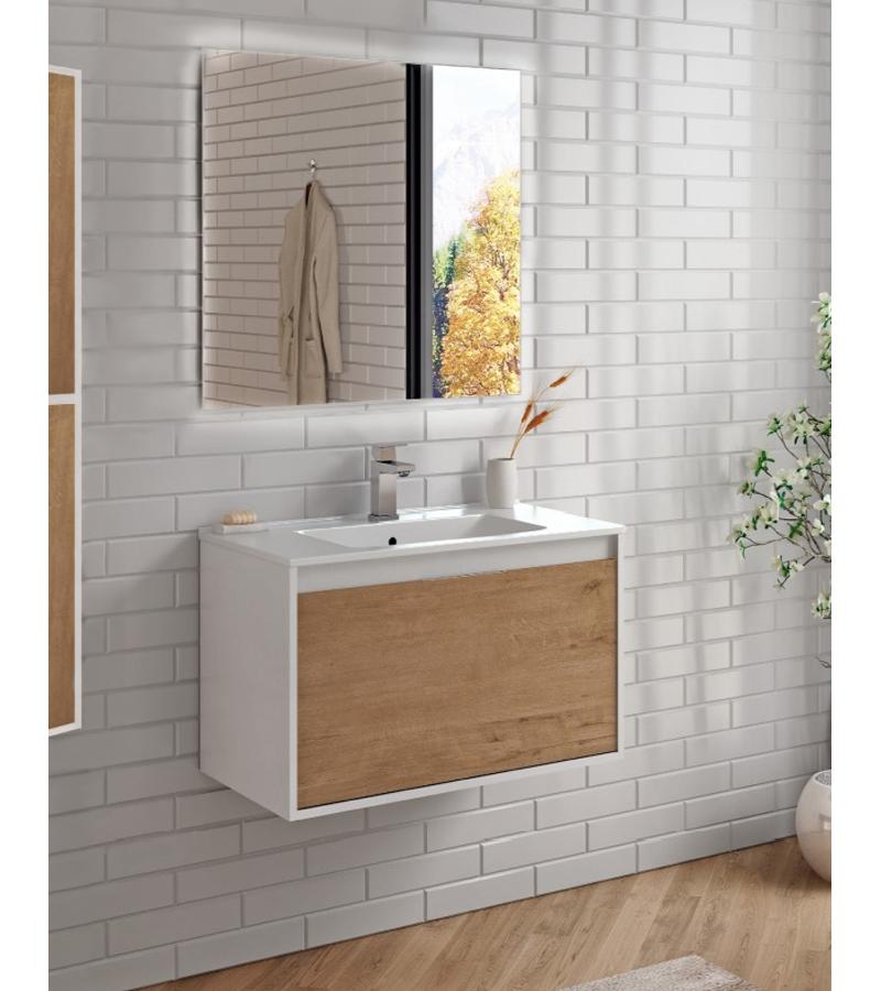 სააბაზანო ავეჯი  80 სმ    SANTORINI 80 2C blanco bambu    191231055BBU    მწარ. KOIBATH