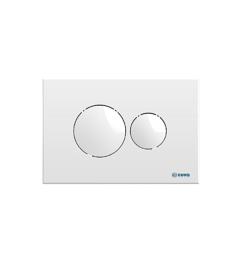 Кнопка смыва для унитаза настенная 7310 белая NOVA