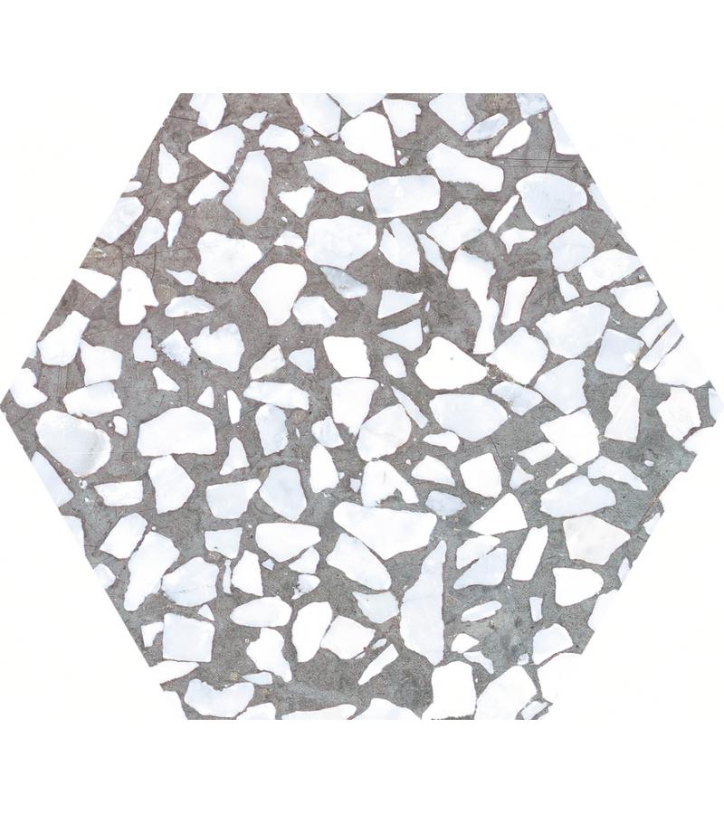 hearth. Tile RIAZZA HEX GRIGIO 23.2X26.7 CIFRE S.L.