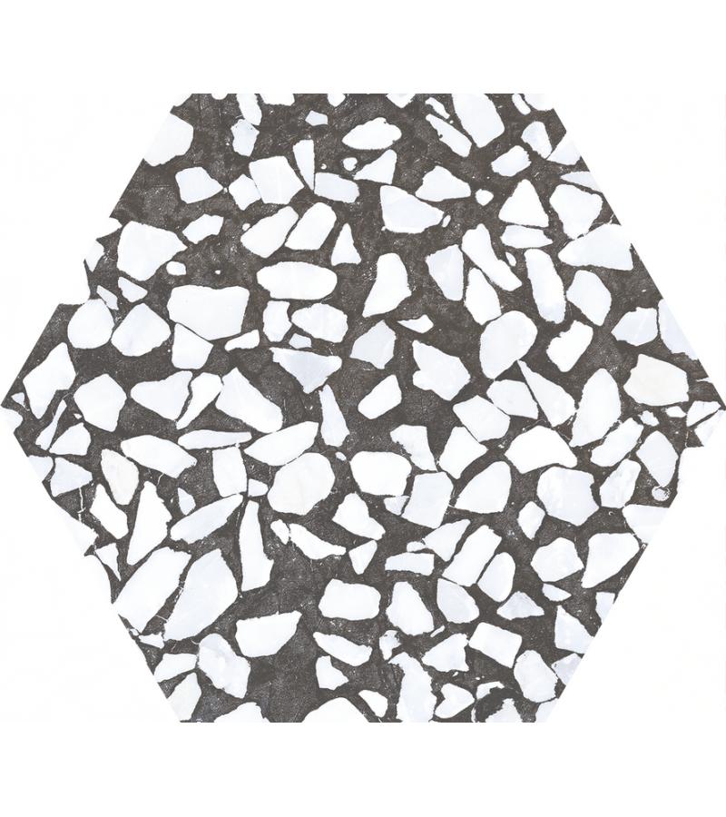 the hearth. Tile RIAZZA HEX NERO 23.2X26.7 CIFRE S.L.