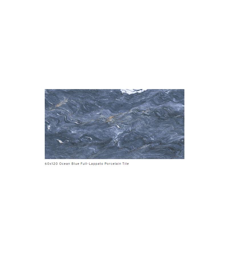 ceramic. Tile OCEAN BLUE F. LAPPATO R I N O 60*120