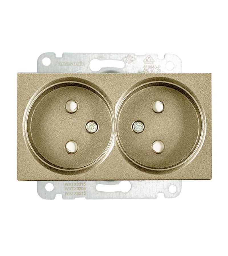 როზეტის მექანიზმი  2-ნი   KARRE PLUS  BRONZ  WKTT02042BR-EU1  Panasonic