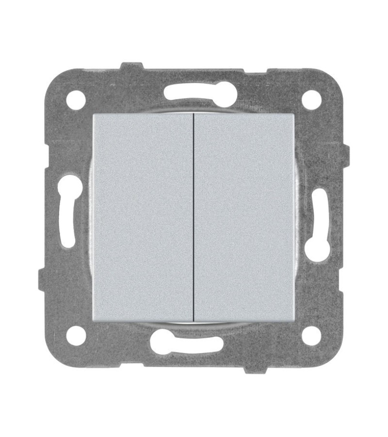 გადამრთველის მექანიზმი  2-ნი  KARRE  PLUS  SILVER   WKTT00092SL-EU1   Panasonic