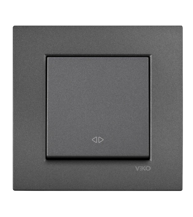 გადამრთველი VIKO Novella Fume პერმუტატორი მექ. შავი  