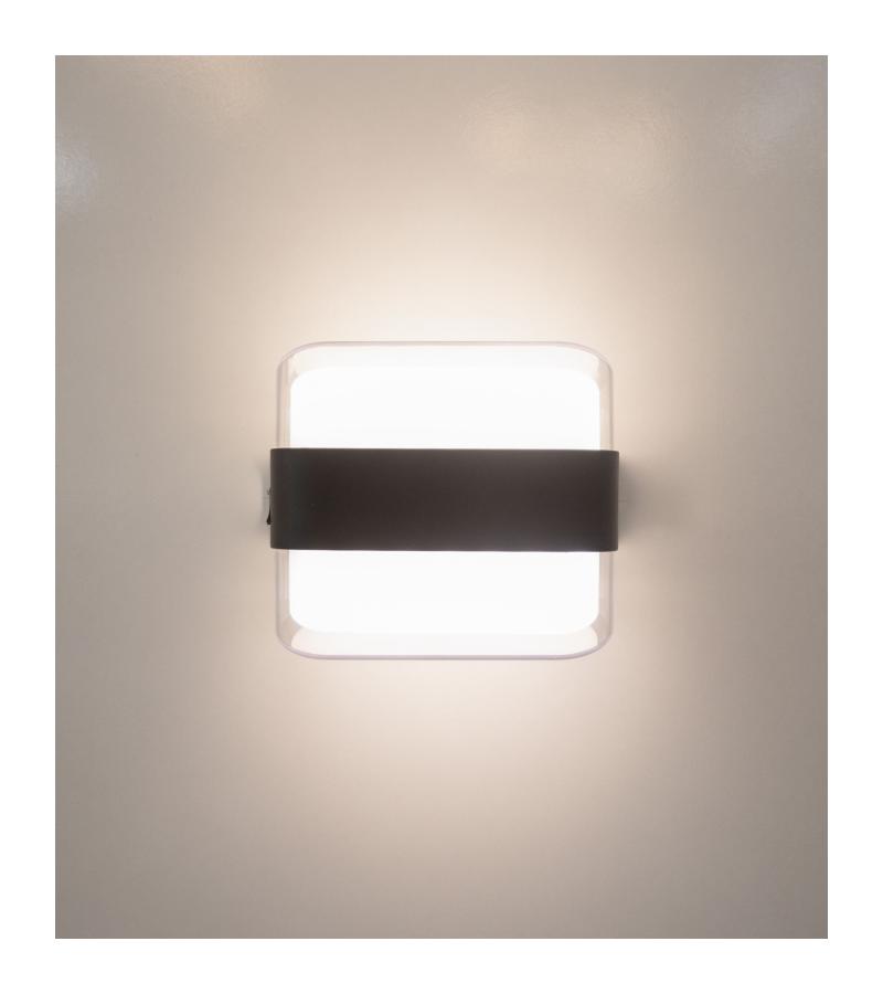 კედლის სანათი  10W  BLACK  / CT-7044  GOZO  3200K   მწარ. CATA