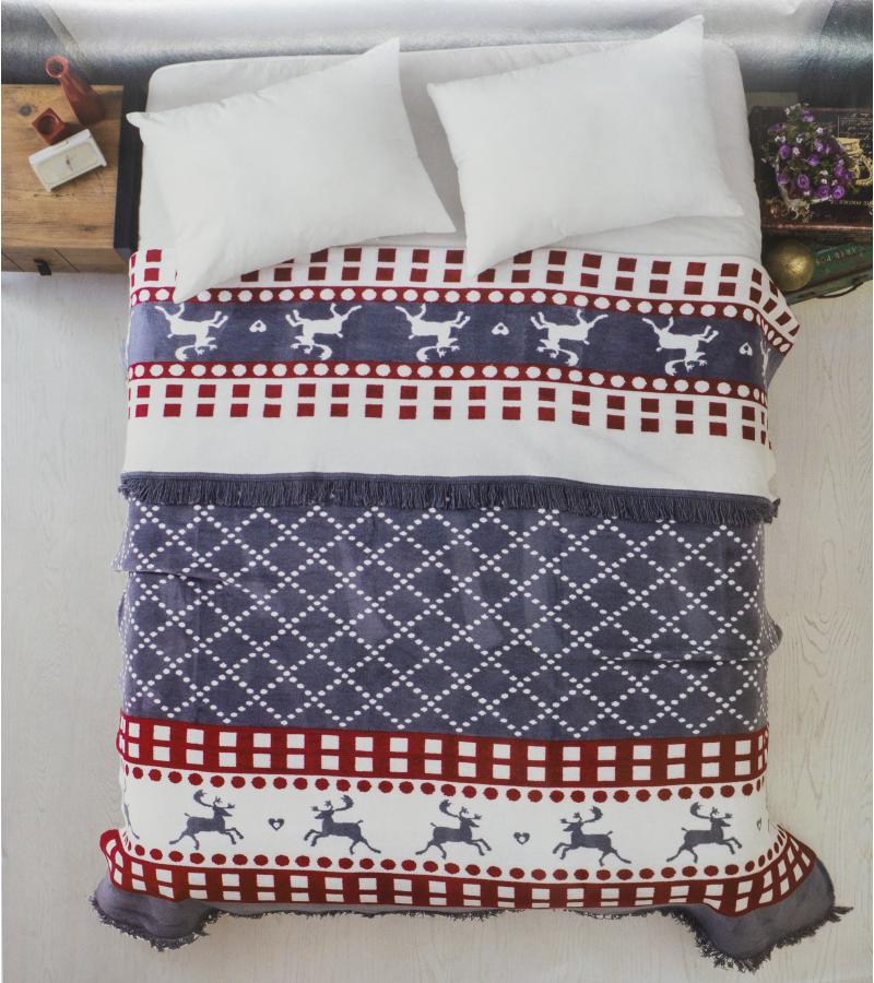 გადასაფარებელი ორსაწოლიანი  VERA  HOME  CHRISTMAS  მწარ   ERTUNA TEXTIL