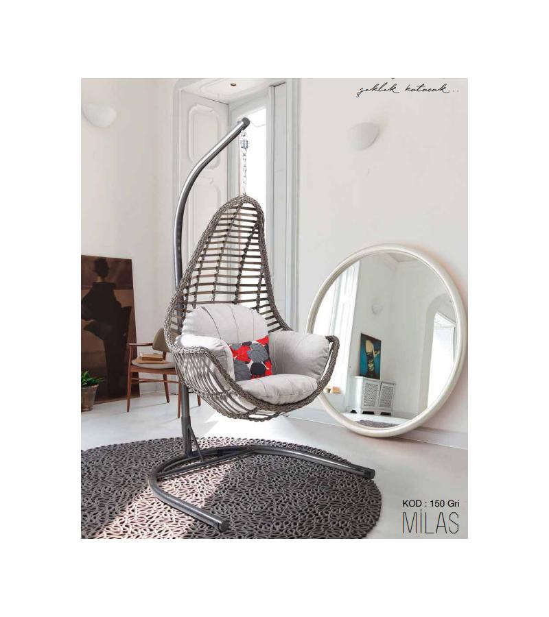 Rocking chair MILAS color. GRI bitter. PETEK