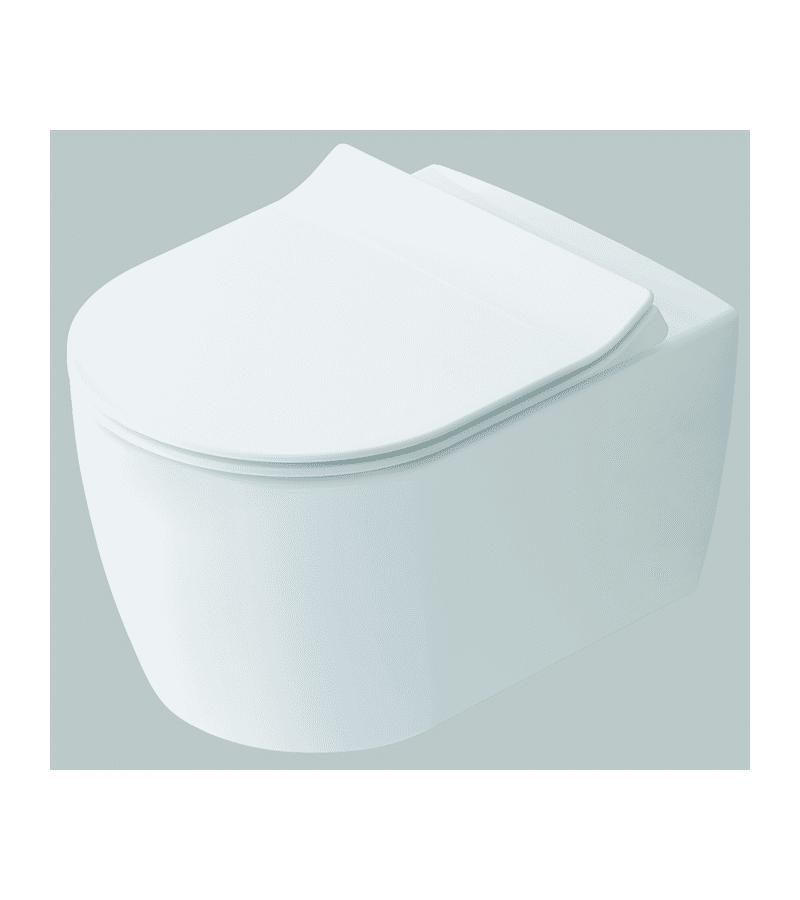 უნიტაზი დასაკიდი ALFA თეთრი, სახურავით Duroplast  IDEVIT