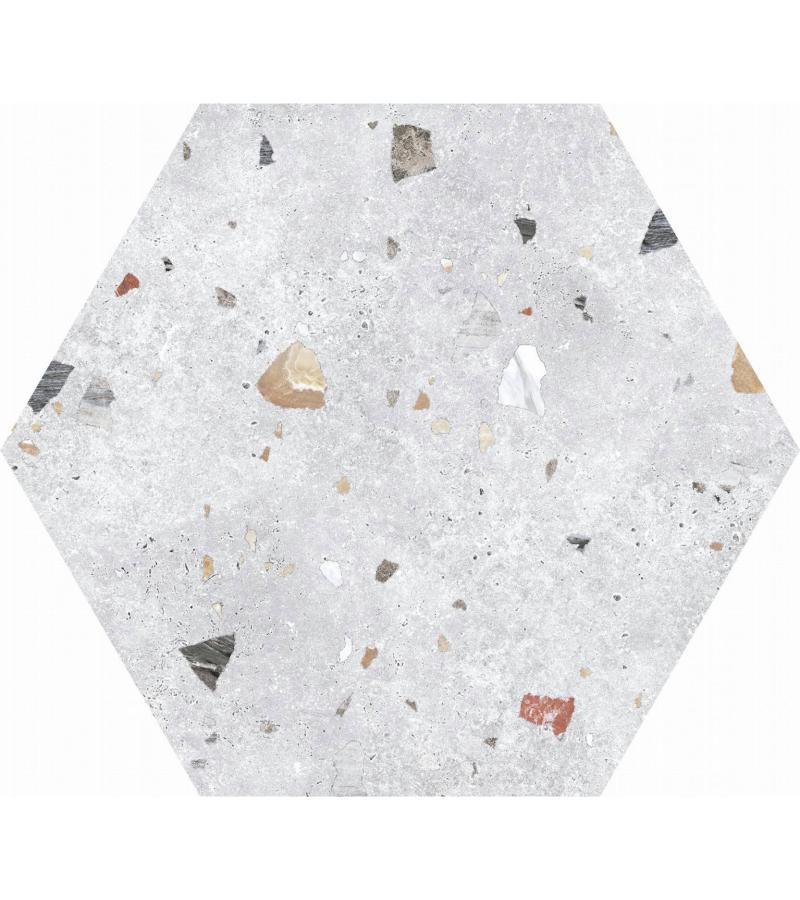 hearth. Tile HEX. SONAR SILVER 48.5X56 CODICER