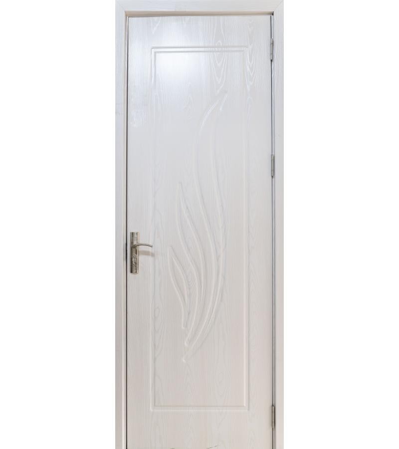 Door laminated KM-728 size 215*70*4 color Pearl White (AKC-021)