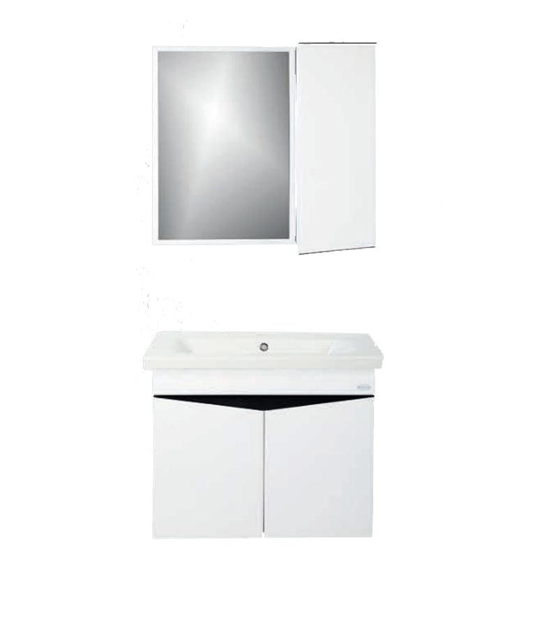 Мебель для ванной комнаты с зеркалом 65 см SOFT 65 BEYAZ
