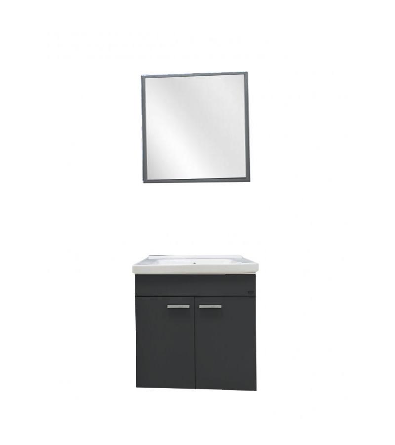 Мебель для ванной комнаты с зеркалом 65 см EKO SERAMIK 65 ANTRASIT