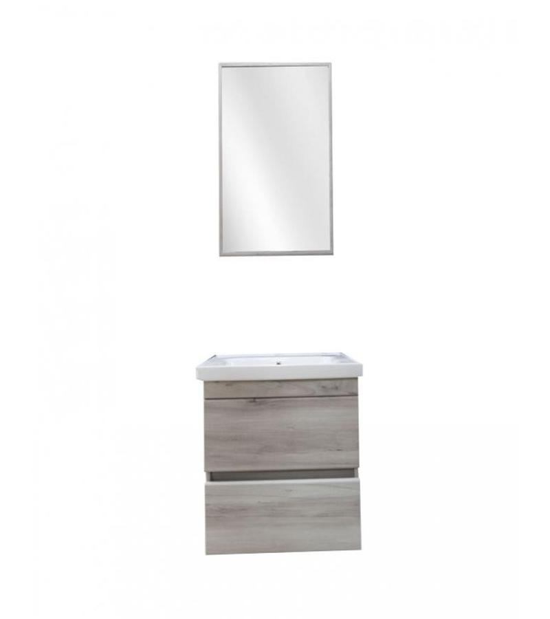 Мебель для ванной комнаты с зеркалом 65 см SEDEF 65 ACIK KESTANE