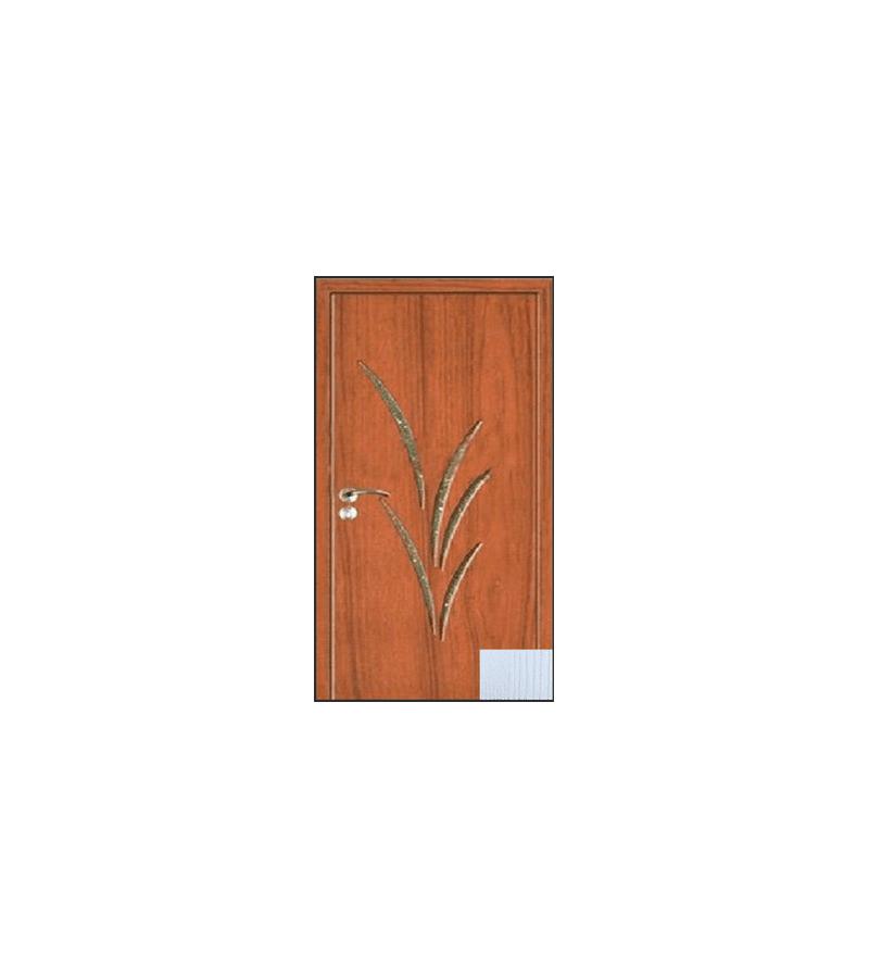 Door with glass KM-074 size 205*75*4 color Pearl White (AKC-021)