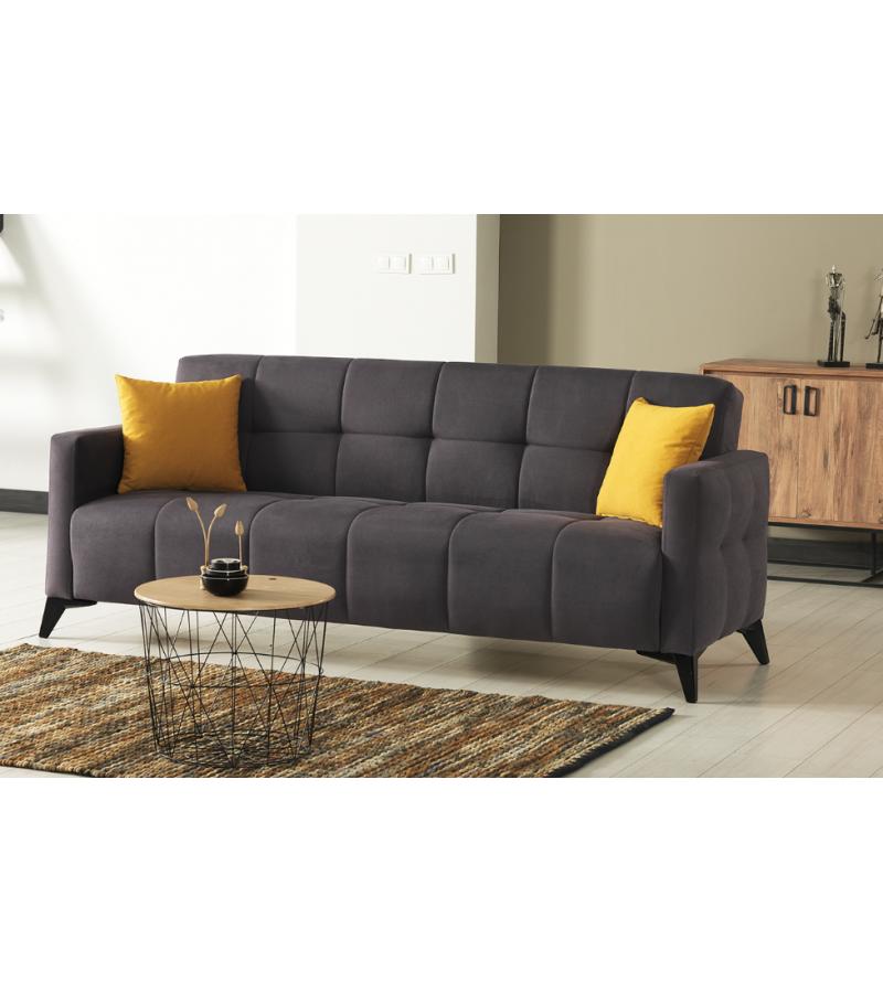 დივანი  3ნი  DUBLIN  ფერი. Diva Terkos 07    მწარ. ALENZO