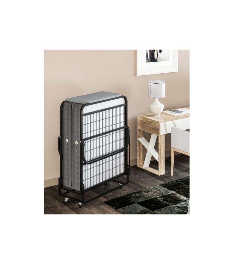 Металлическая кровать VITO раскладного размера. 90*200 см цветной. СИЯХ Горький. СОПЕРНИКИ