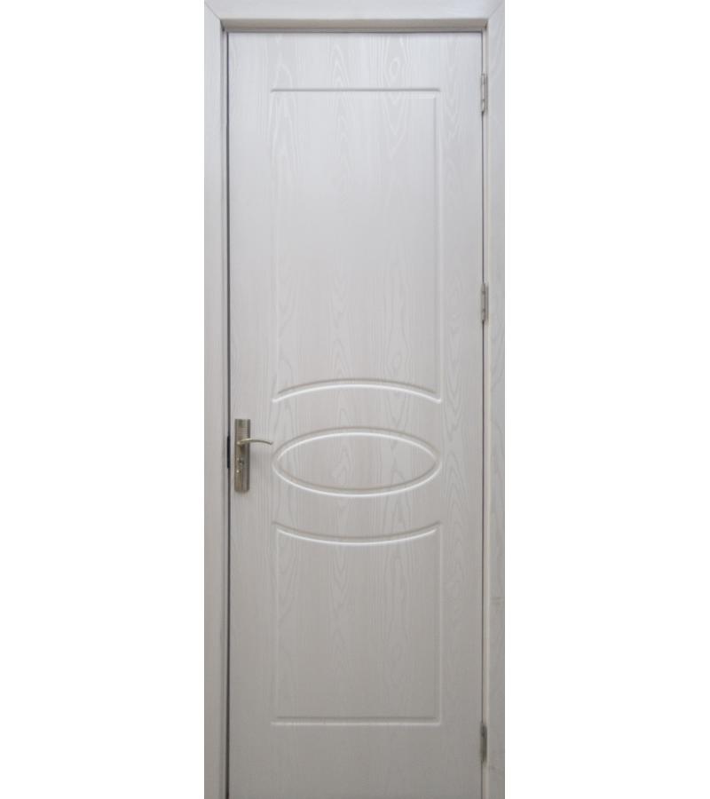 კარი  ლამინირებული KM-044 ზომა  215*70*4 ფერი  Pearl White (AKC-021)