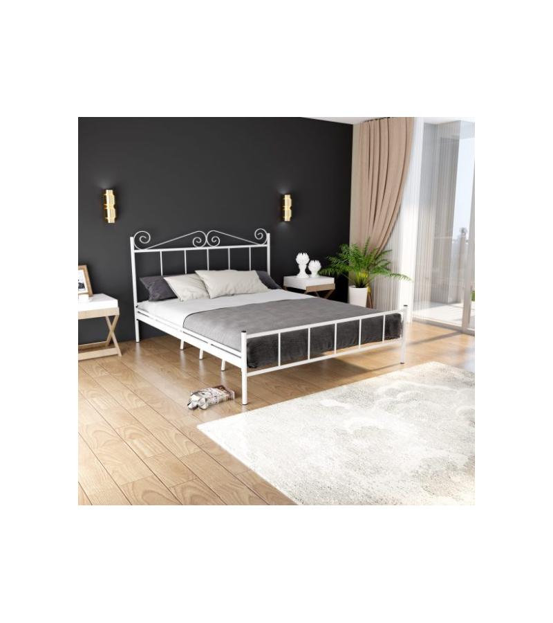 ლითონის საწოლი  PARIS  ზომა. 160*200 სმ  ფერი. BEYAZ    მწარ.  RIVALS 