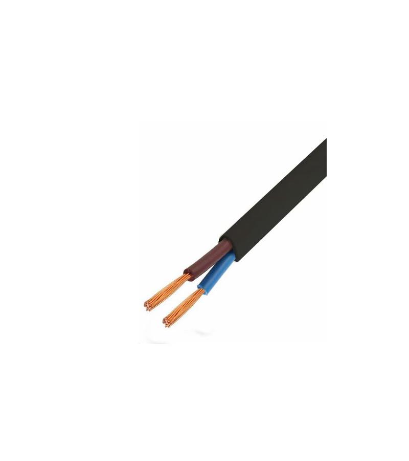 Electric wire ZZCM/ЗЗЦМ 2х2.5 H05VV-F round black Запорожский завод