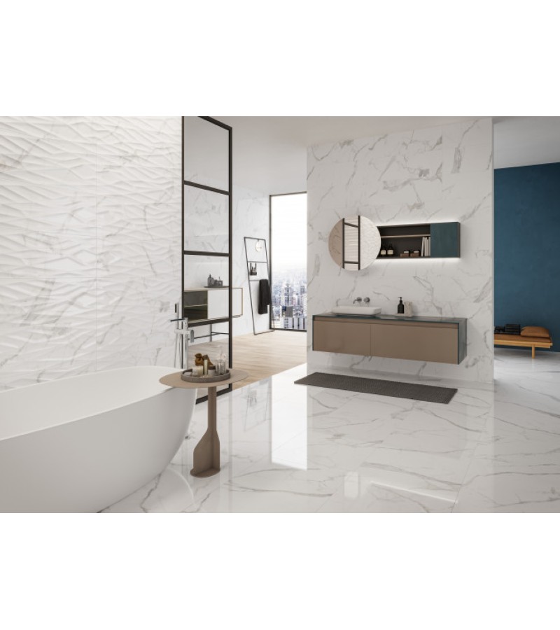 კერამ. ფილა  ''CAPITOL  WHITE BRILLO  30x90   Halcon Cer. A.S.