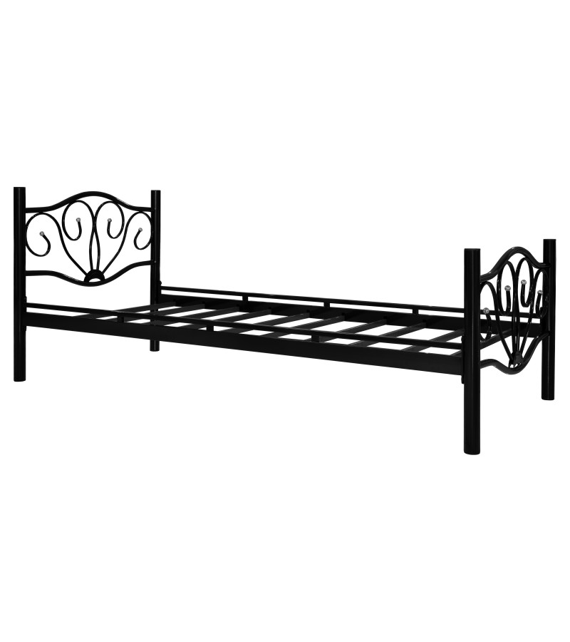 ლითონის საწოლი  LALE  ზომა.  90*200 სმ  ფერი. SIYAH    მწარ.  RIVALS 