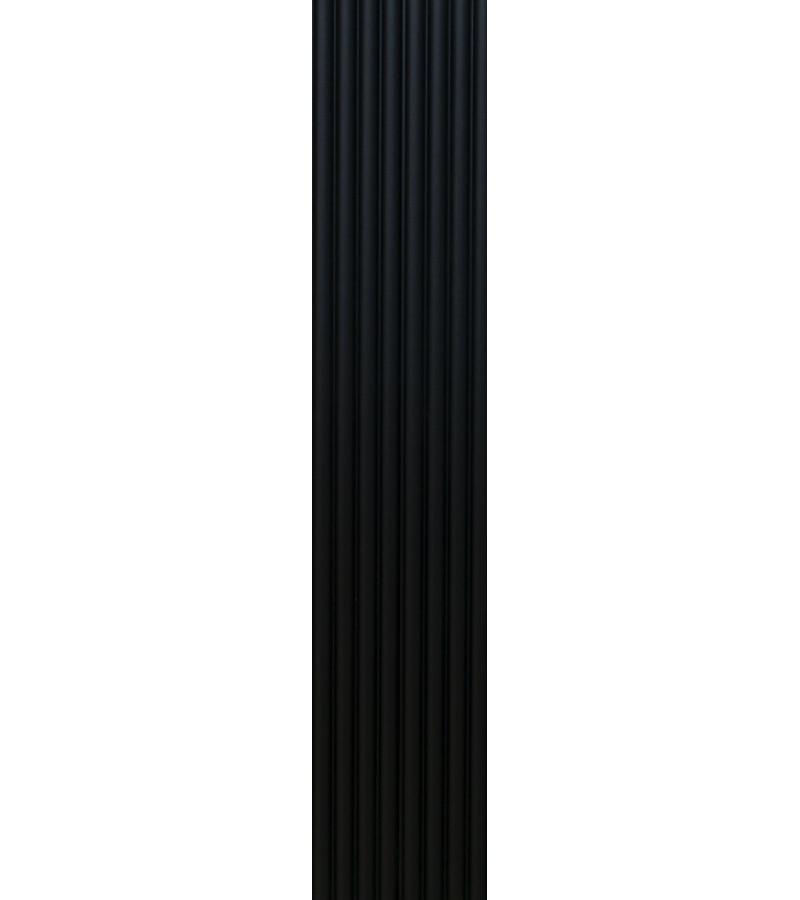 Decorative panel LB-2200/1 MDF 18*100*2800 MATT BLACK 310 bitter. AGT