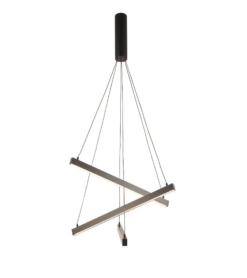 ჭაღი  LED  #0028-3H / black