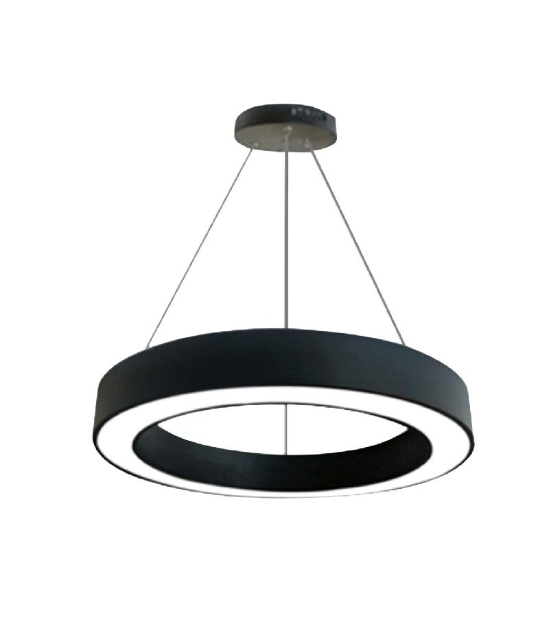 ჭაღი  LED შავი რგოლი  #805 BLACK / 600×100