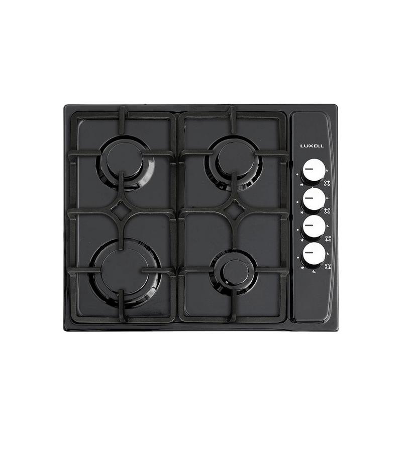 გაზქურა  KO-410BF  4-ნი  შავი  ლით. ზედაპ. თუჯის სადგამ.   მწარ.  KUMTEL 