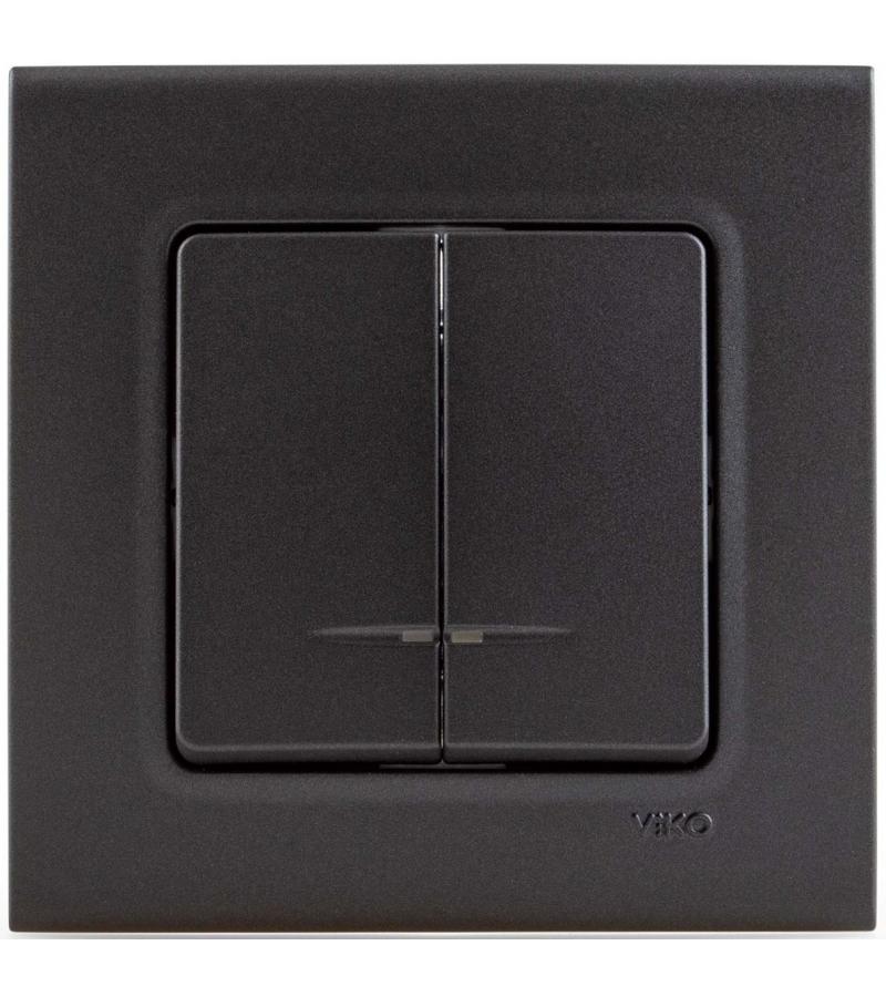 გადამრთველი განათებით 2-ნი LINNERA LIFE GECE  #90404050-MD   VIKO by Panasonic