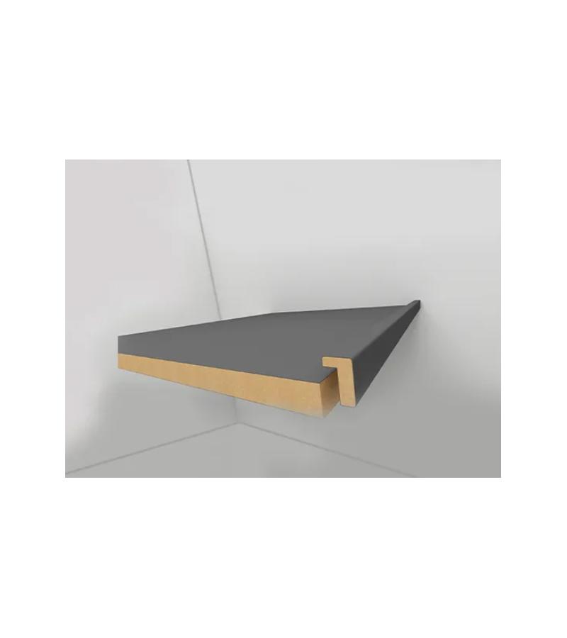 პროფილი  L კუთხე  MP-1047/07 Paintable/შესაღები MDF 16*25*2800  MATT BUTE WHITE 231 მწარ.  AGT