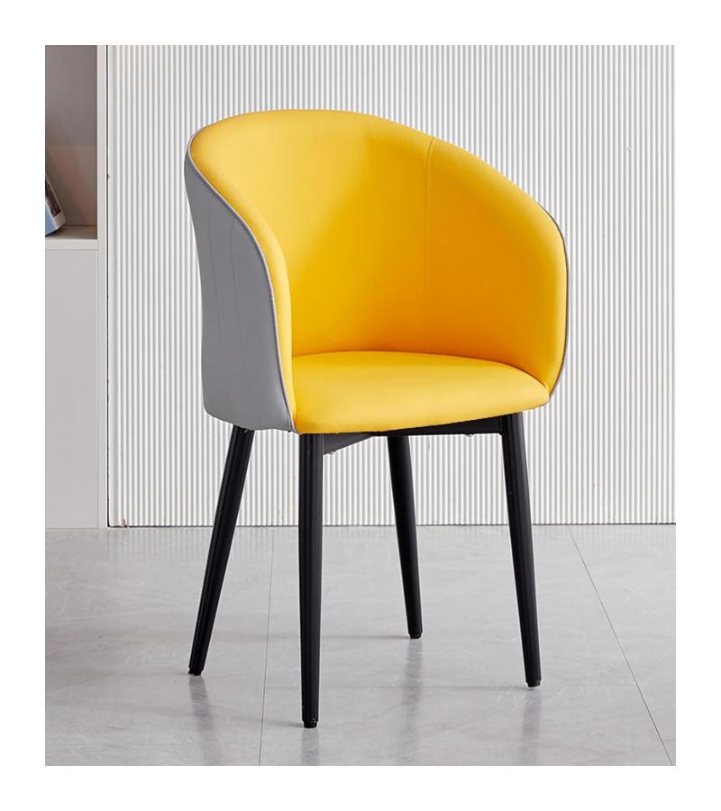 სკამი  FSYJL-607-Y  ფერი : YELLOW / GREY