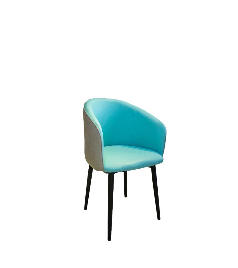 სკამი  FSYJL-607-B  ფერი : BLUE / GREY