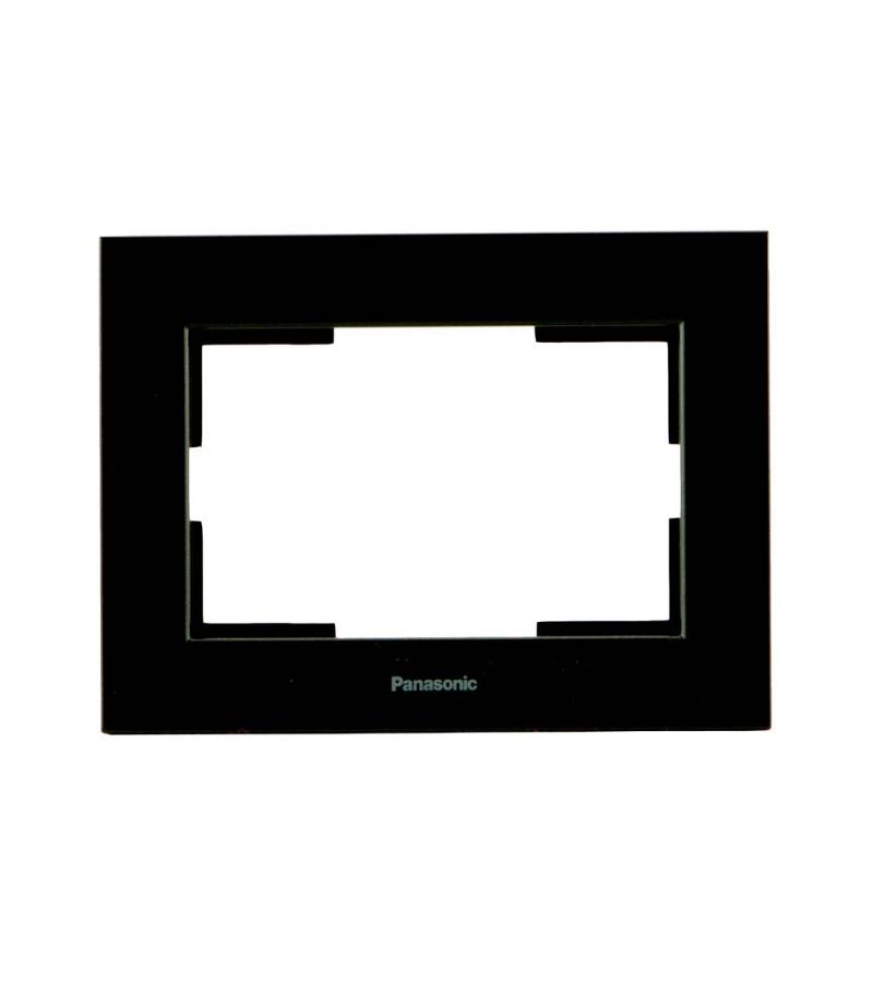 Выключатель-розетка край для двойной розетки ЧЕРНЫЙ WKTF08092BL-EU1Panasonic